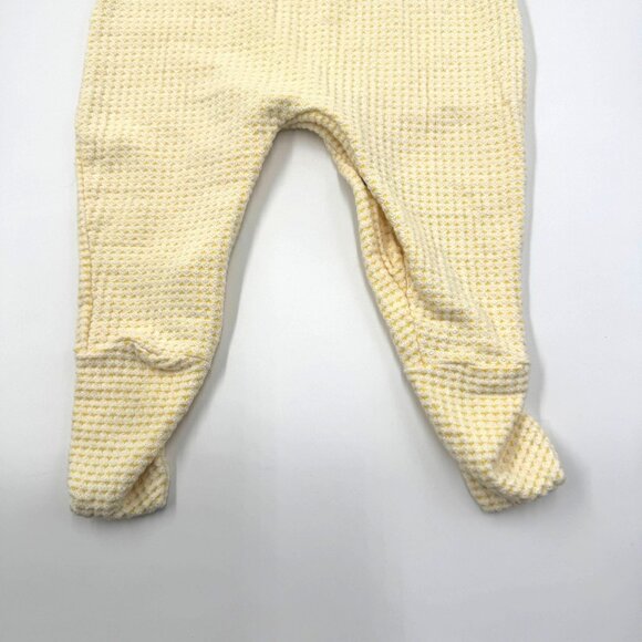 Vtg BabyGro By Gerber Baby Romper Medium 11-17 Lbs Yellow & White Floral - Picture 12 of 14